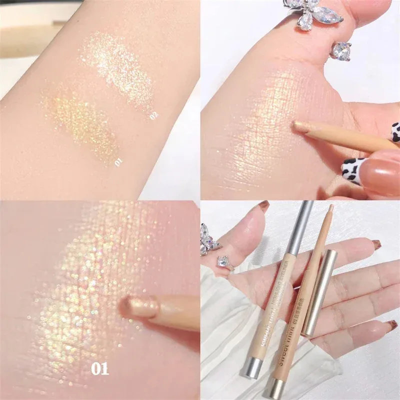 Pearlescent White Liquid Eyeliner Pen Waterproof Non-dizzy Eye Liner Shadow Pen Fast-drying Lasting Shiny Lying Silkworm Pencil — image 9