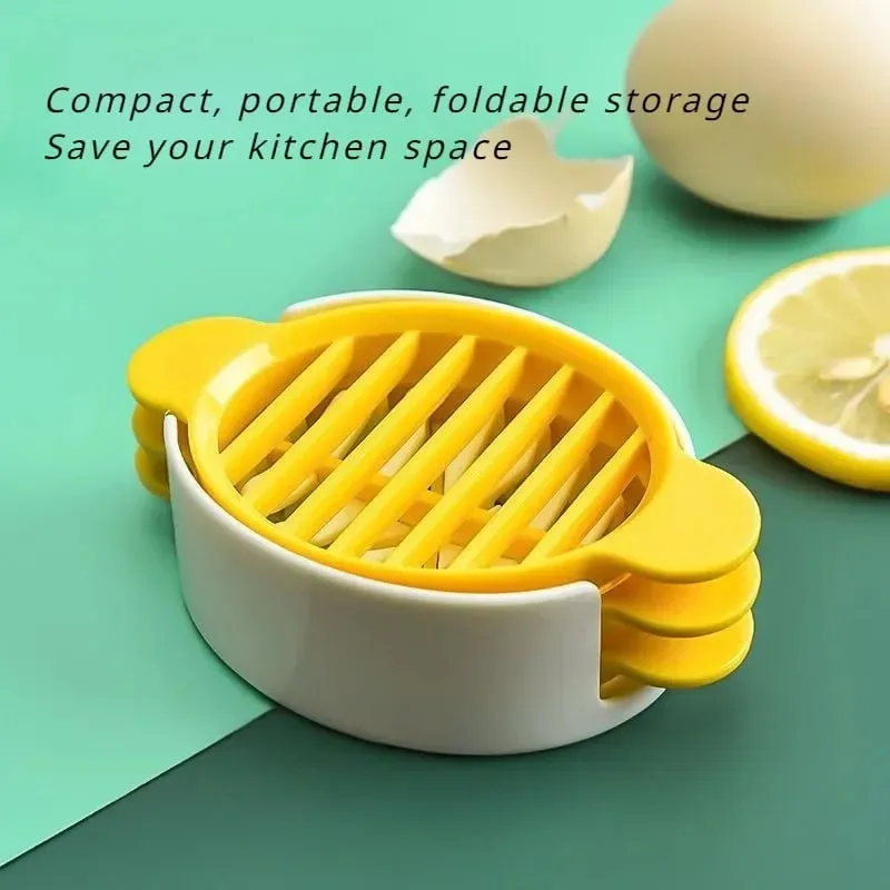New 1set 3 In 1 Egg Slicer Multi-functional Egg Cutter Kitchen Creative Tool Kitchen Accessories egg mold gadget