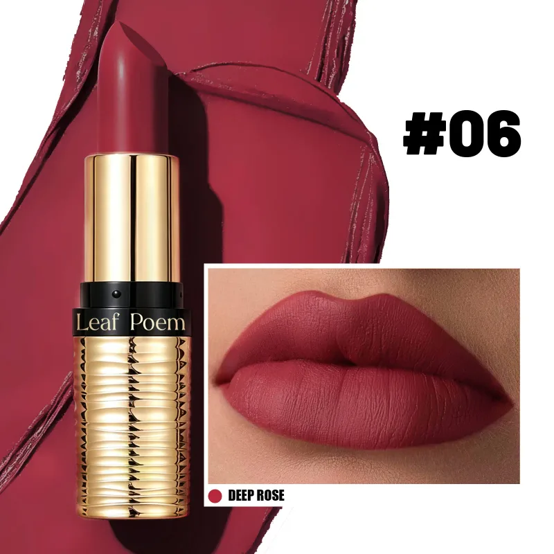8 Colors Purple Matte Lipstick Waterproof Nude Brown Lip Tint Tone Long-lasting Velvet Matte Lipstick for Women Makeup Cosmetics
