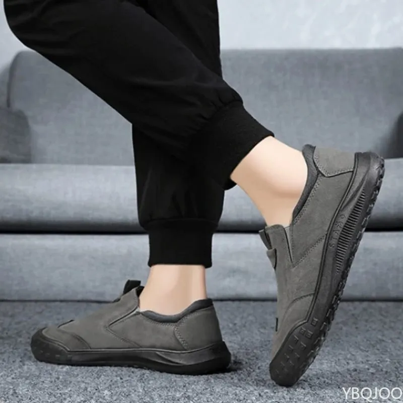 Large Size Spring Autumn New Breathable Lightweight and Casual Men's Shoes Outdoor Anti Slip and Wear-resistant Men's Work Shoes