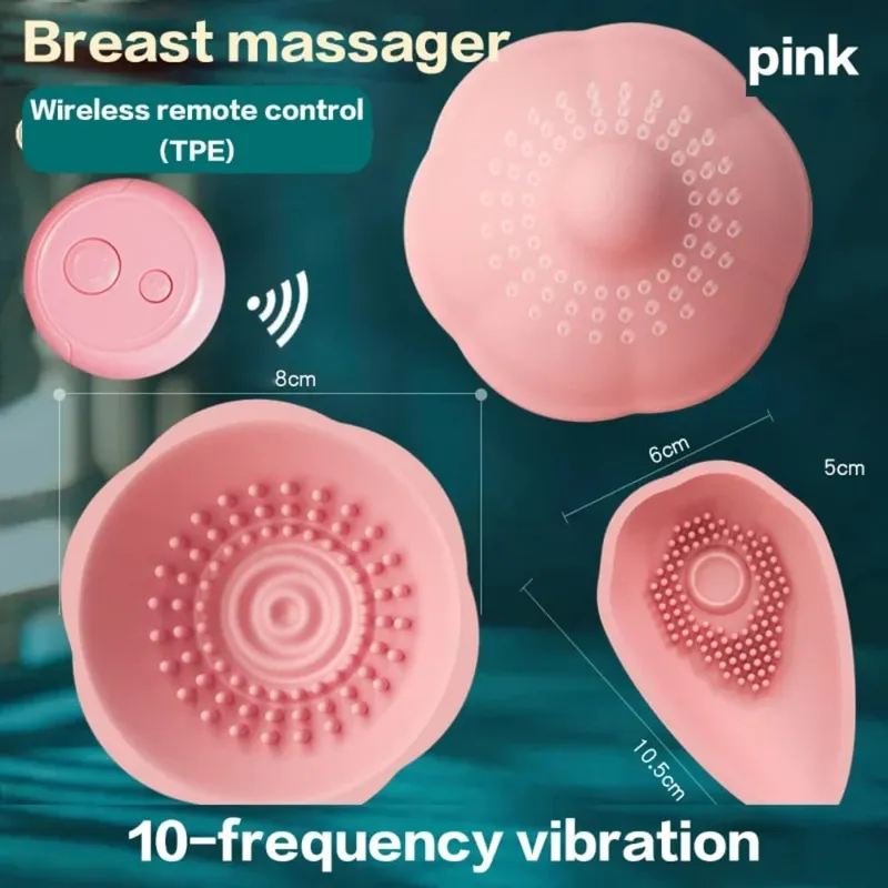 Breast Vibrator Nipple Massage Clitoris Stimulator Remote Control Female Masturbator Sex Toys for Women Couples Adult Supplies — image 3
