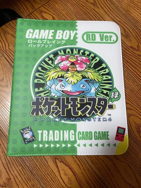 New Gb Card Album Cartoon Anime Battle Card Booklet Zipper Binder Card Holder Card Cas Vmax Game Card Collection Toys Gifts