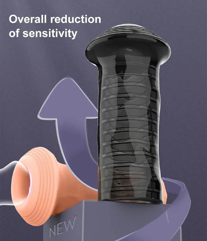 HOT! Reusable Penis Sleeve Glans Penis Enlarger Extender Delay Ejaculation Anal Butt Plug Adult Sex Toys For Men Couples Sexshop