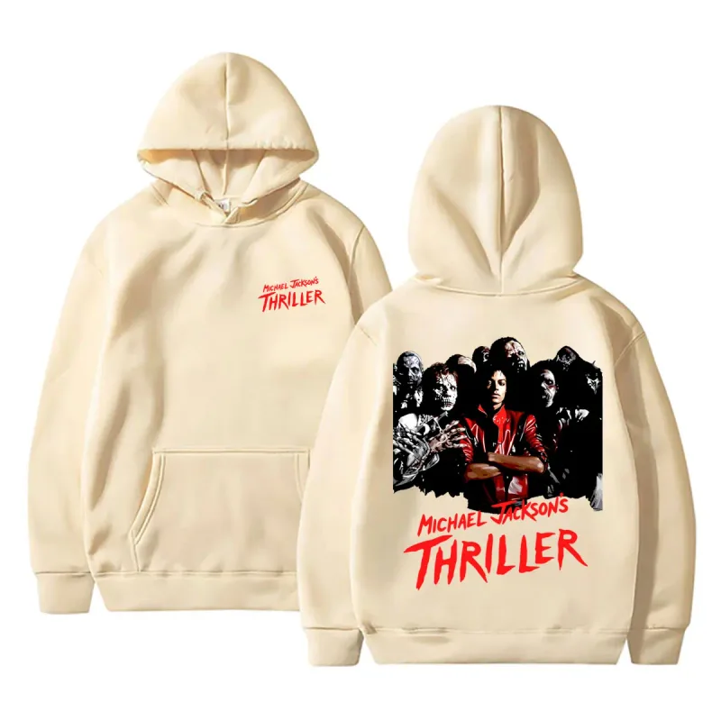 2026 new Classic Vintage Michael Jackson Thriller Hoodie Men Women Retro Gothic Rock Horror Sweatshirts Men's Punk Streetwear