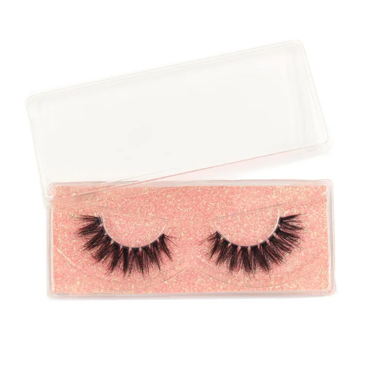 3D Mink Lashes Transparent Band False Eyelashes Natural Fake Eyelash Anime Winged Clear Band Lashes Manga Lashes Makeup