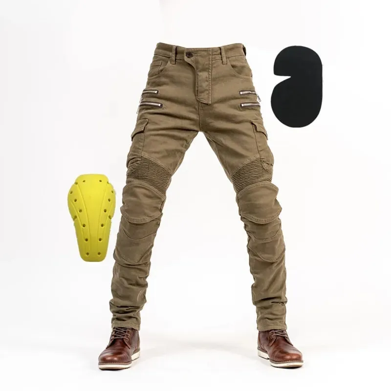 New Autumn Men Pants Casual Tactical Jeans Male Multiple Pockets Cargo Pant Casual Straight Dimem Jeans Trousers Plus Size S-4Xl
