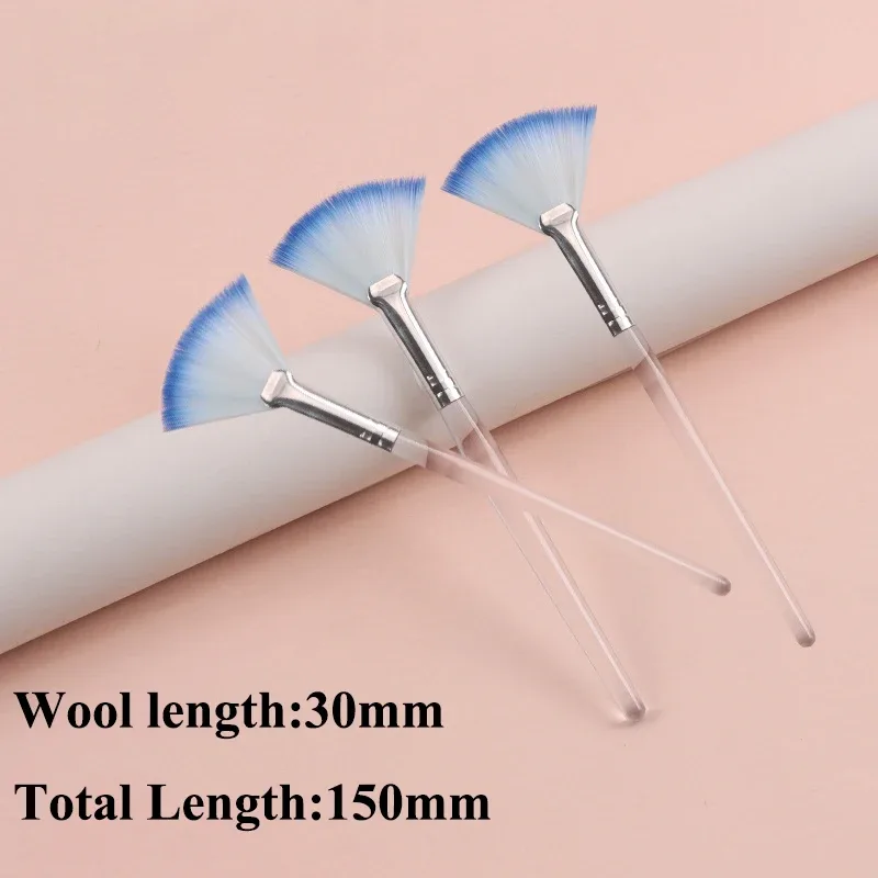 Praktické štětce na obličej Vějířové štětce na make-up Přenosný štětec na masky Kosmetické pomůcky pro ženy Flexibilní aplikátor měkké masky na obličej