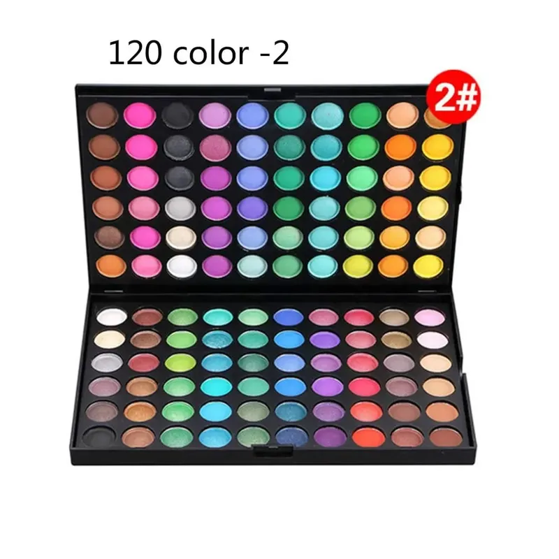 120 Color Makeup Palette Professional Nude Eyeshadow Kit Waterproof Matte Shimmer Glitter Eyeshadow Palette