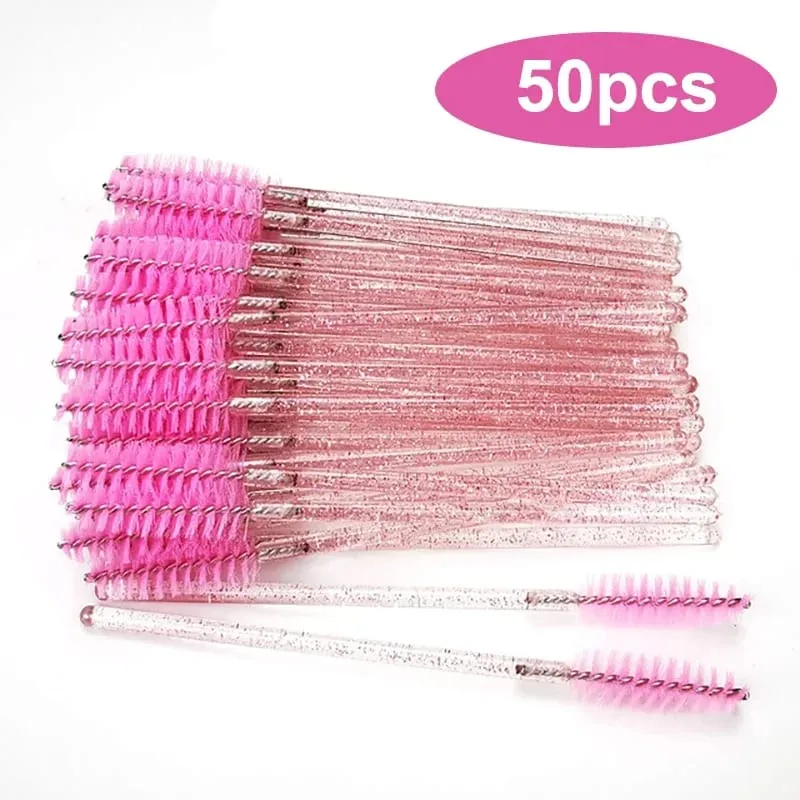 Wholesale 50/1000/2000pcs Spoolies Brush Mascara Wands Wholesale Eyebrow Lash Cleaning Brushes Applicator Makeup Tools Eyelash
