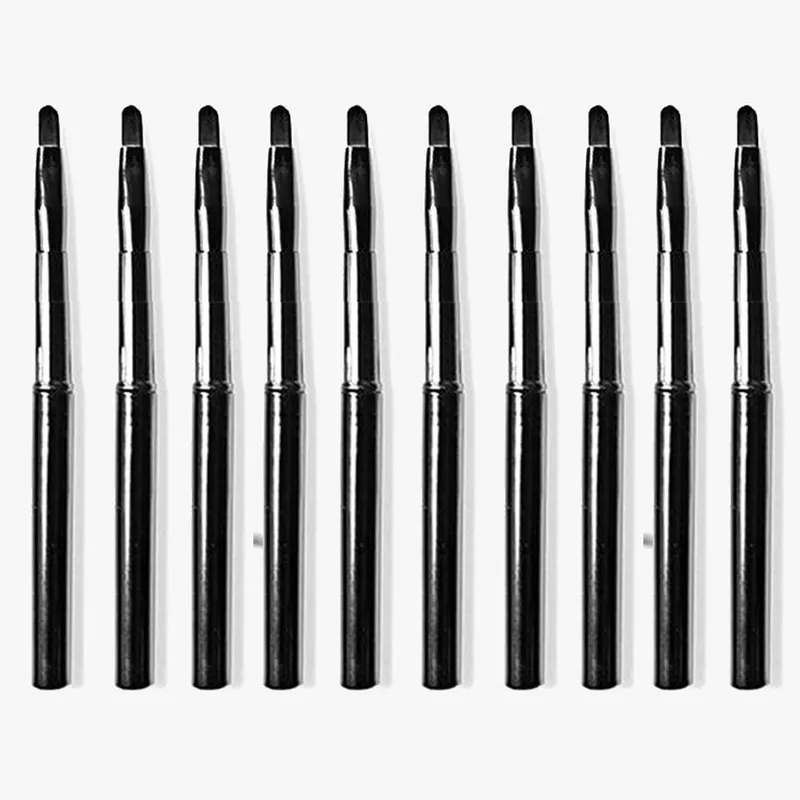 Makeup Lip Brushes Lipliner brushes Black with Cap Retractable Lipstick Brush Travel Portable lip scrub brush Gloss Makeup Brush