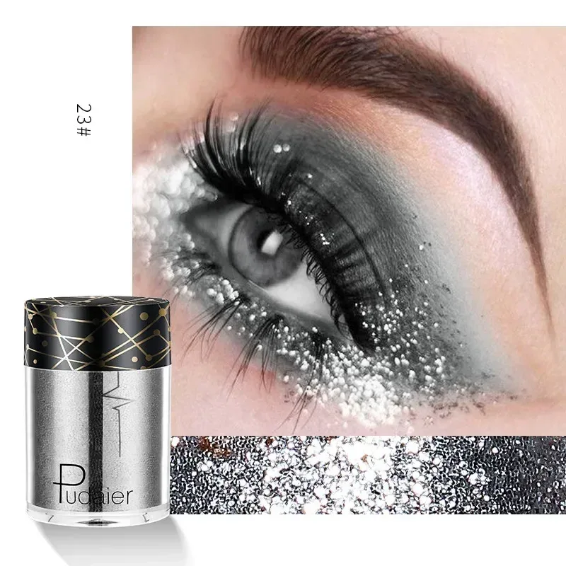 New Glitter Eye Shadow Professional Makeup Monochrome Shining Eyeshadow Sequins Universal Party Cosmetic