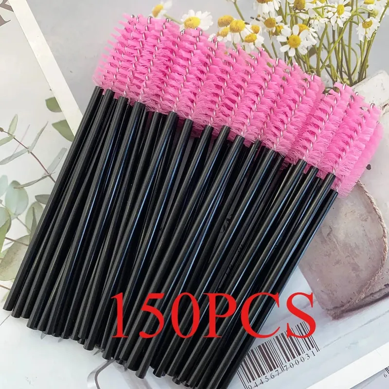 150/300pcs Mascara Wands Eyelash Brush Spoolies for Eye Lash Extension Eyebrow and Makeup Tool Wholesale Makeup Brushes