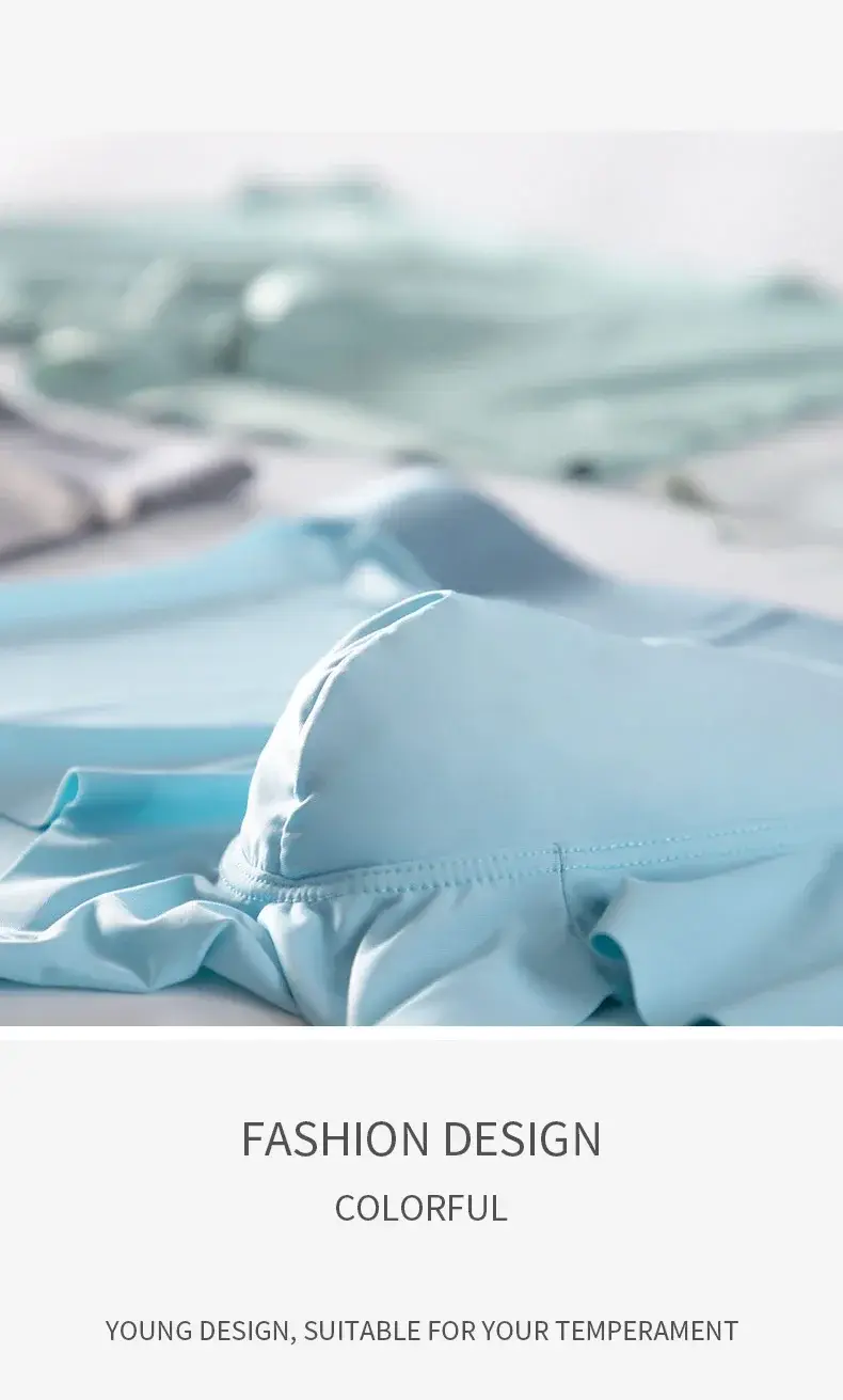 MiiOW 3Pcs Ice Silk Men Underwear Mens Underpants Graphene Antibacterial Crotch Men's Panties Breathable Man Boxers Briefs L-5XL