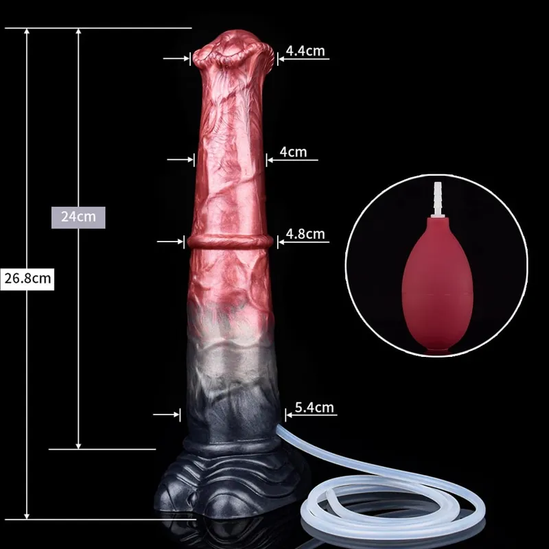 Squirting Horse Anal Dildos Monster Fake Penis G-Spot Stimulator Masturbation Butt Plug Cock Sex Toy For Women Men Flirting