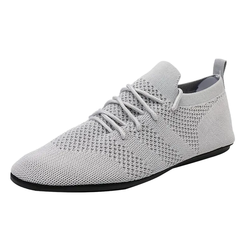 Sapatos casuais masculinos leves respiráveis ​​sapatos vulcanizados femininos ao ar livre mocassins macios malha calçados de condução rendas até 36-47