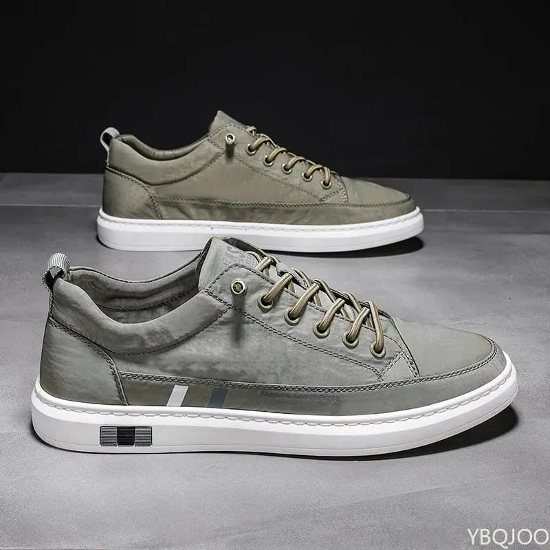 New Breathable Men Shoes Casual solid color lace up shoes Low cut comfortable Sneakers Trendy Male versatile flats Zapatos Homme
