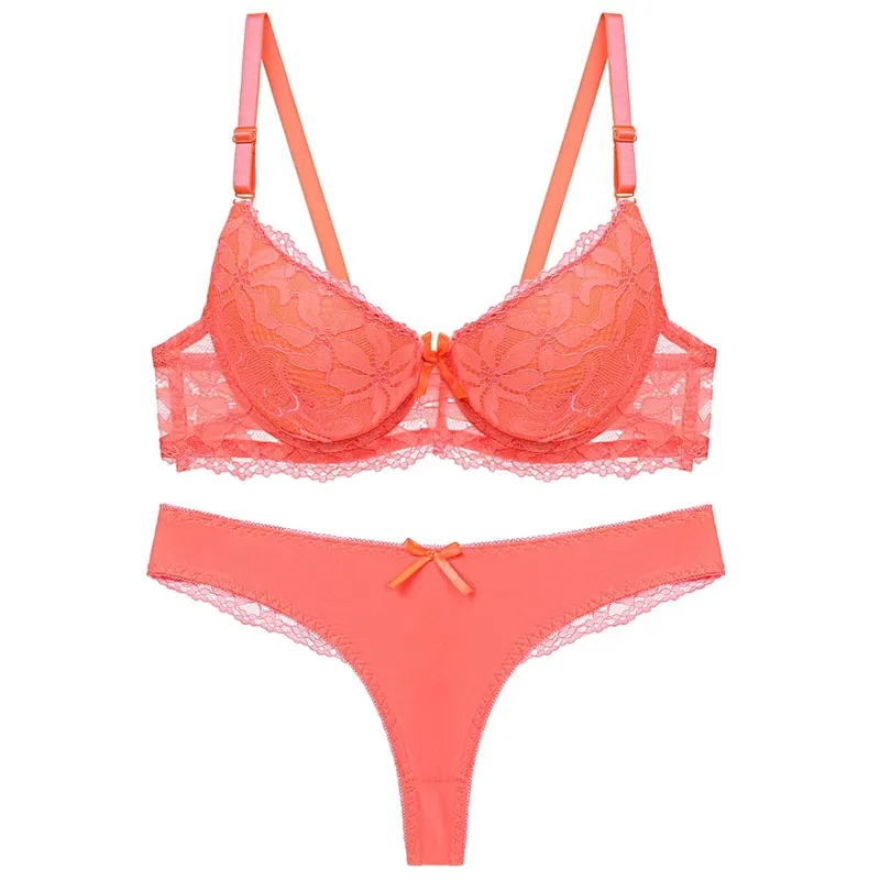 New Sexy Women Lace Push Up Bra Set bralette Two Pieces Intimate Suit Elegant Ladies Lingerie Underwear — image 3