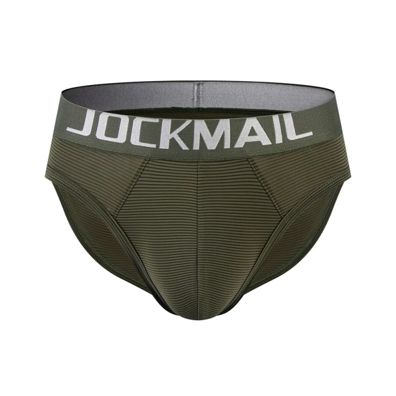 Herr Underkläder Shorts Sexig Lågformad Randig Bikini Athletic Supporters Kalsonger Sovkläder Nylon Snabbtorkande Andas