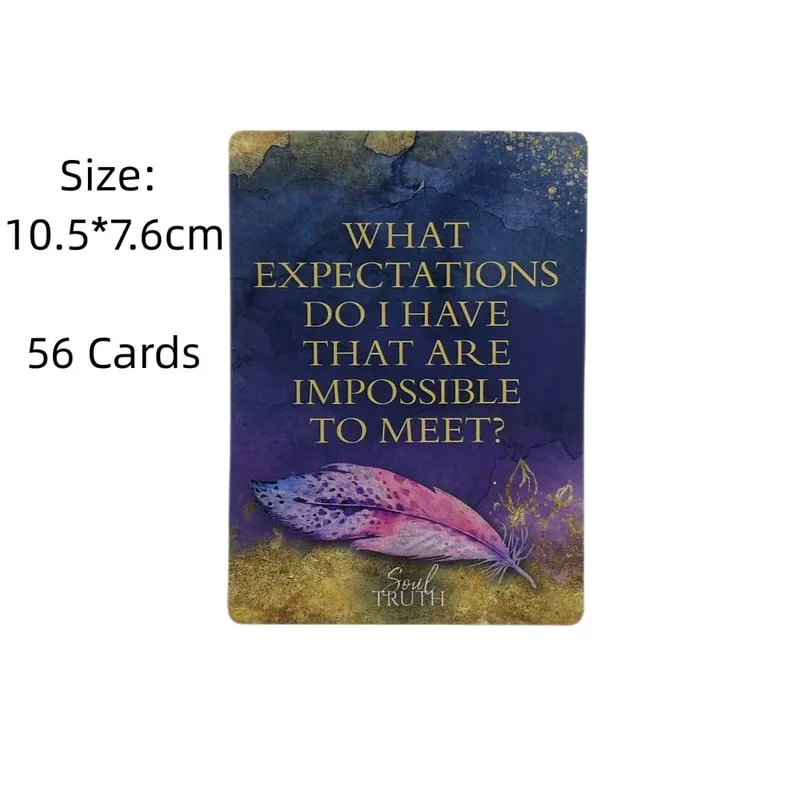 Soul Truth Self-Awareness Card Deck Daily Questions That Will Transform Your Life Tarot Oracle Cards With PDF Guidebook — image 3