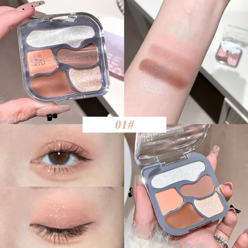 Five-color Comprehensive Eye shadow Palette Matte Highlight Contouring and Color-developing All-in-one Palette