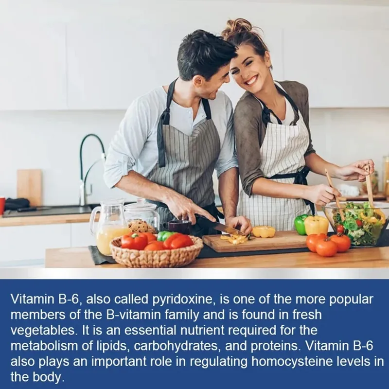 Vitamin B6 Capsules - Brain Function & Memory Concentration Cardiovascular Skin Hair Immune Non-GMO Dietary Supplement — image 5
