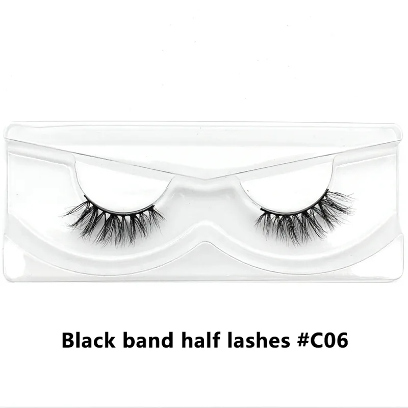 Bulk Items 10/30/60/100 Pairs Mink Half Lashes Natural Long Fluffy Wispy Half False Eyelashes Extension Lightweight Short Lashes