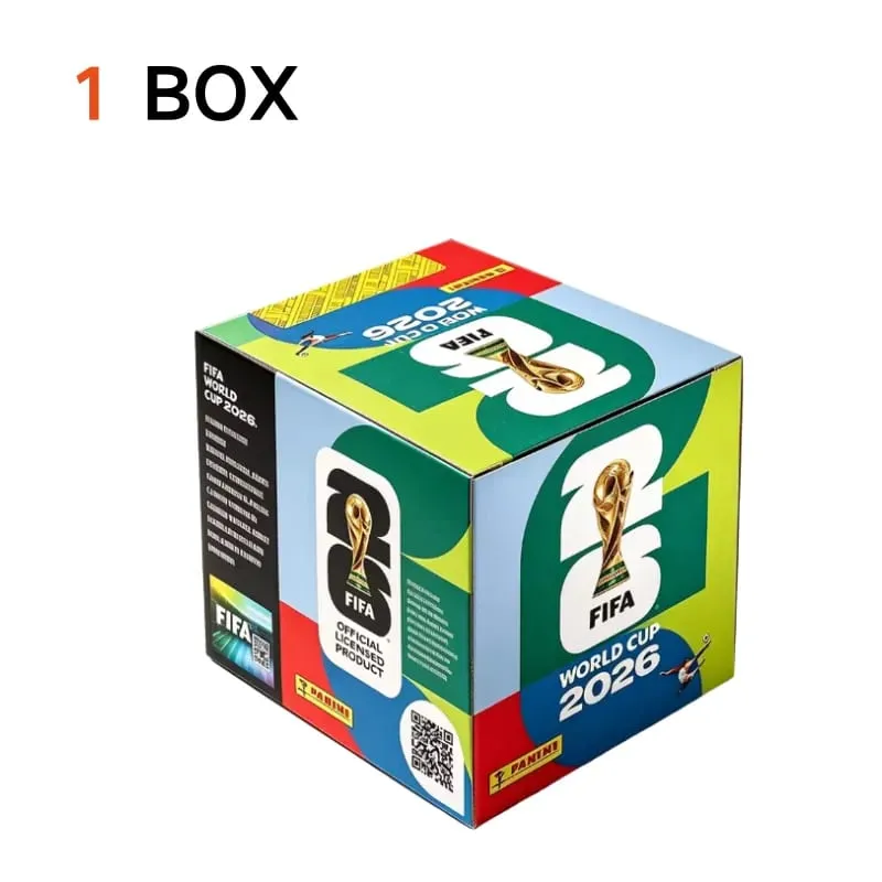 Panini FIFA World Cup 2026 Official Sticker Box Sealed Hobby Box Collectible Soccer Stickers for Album Collection Football Fan