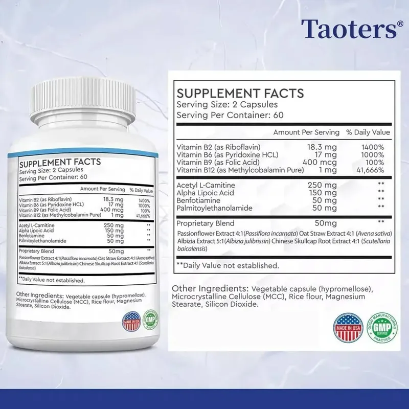 Advanced Sciatica Support Relief: Alpha Lipoic Acid Vitamins Benfotiamine - Sciatica Supplements — image 4