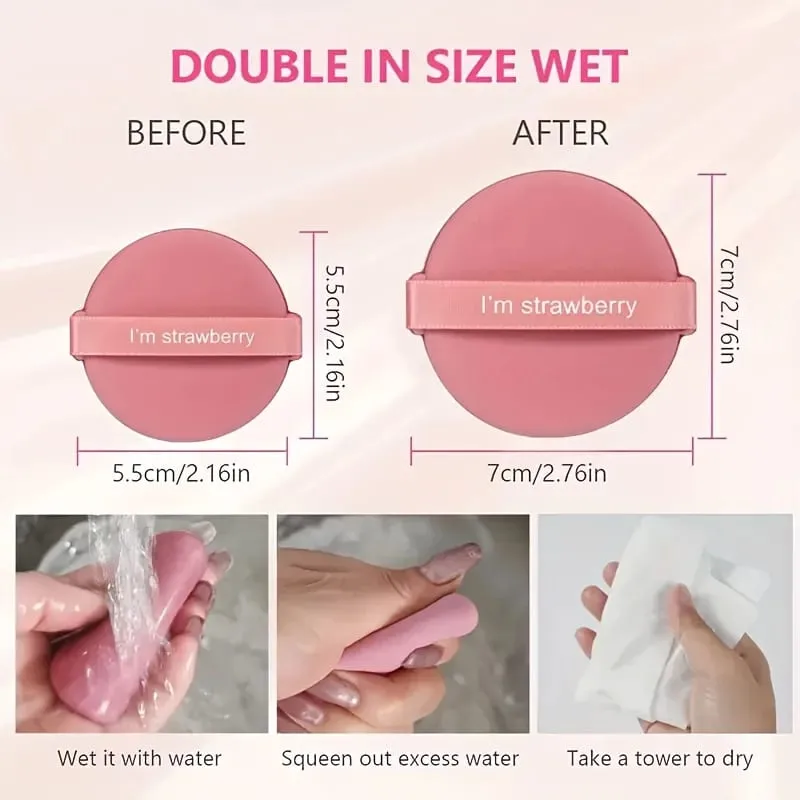 25 Wet-and-Dry Makeup Sponges Suitable for Foundation Concealer and Loose Powder; and Professional Makeup Application