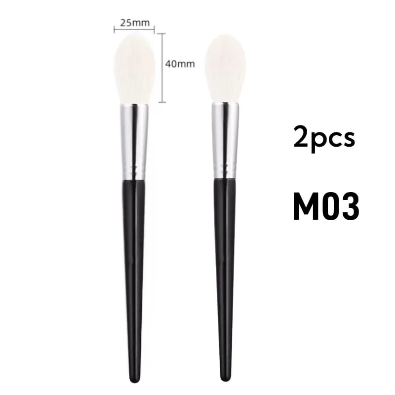 Highlighter Brush Makeup Natural Goat Hair Blending Blusher Make Up Brushes Beauty Tools