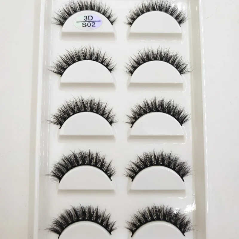 Natural 3D Mink False Eyelashes Soft Wispy Fluffy Eye Faux Lashes Make Up Eyelash Beauty Cat Cilios 5 Pairs 15 Styles