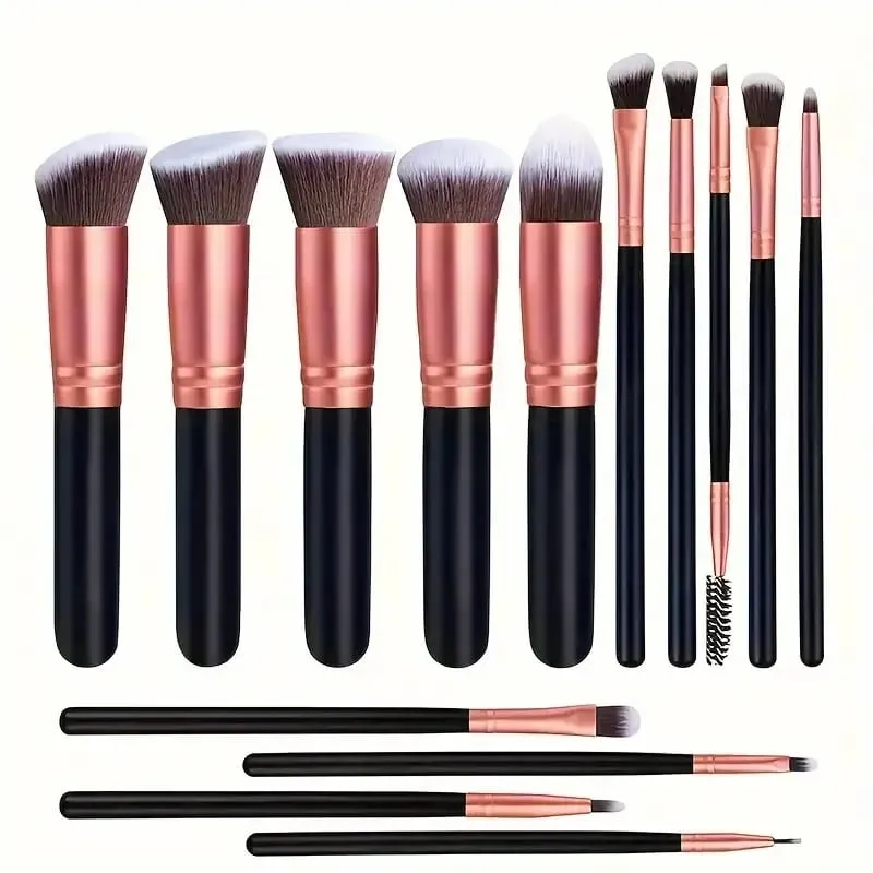14PCS Makeup Brushes Set Professional Foundation Eye Shadow Concealers Blending Blush Brush Kabuki Soft Fluffy Women Beauty Tool — image 10
