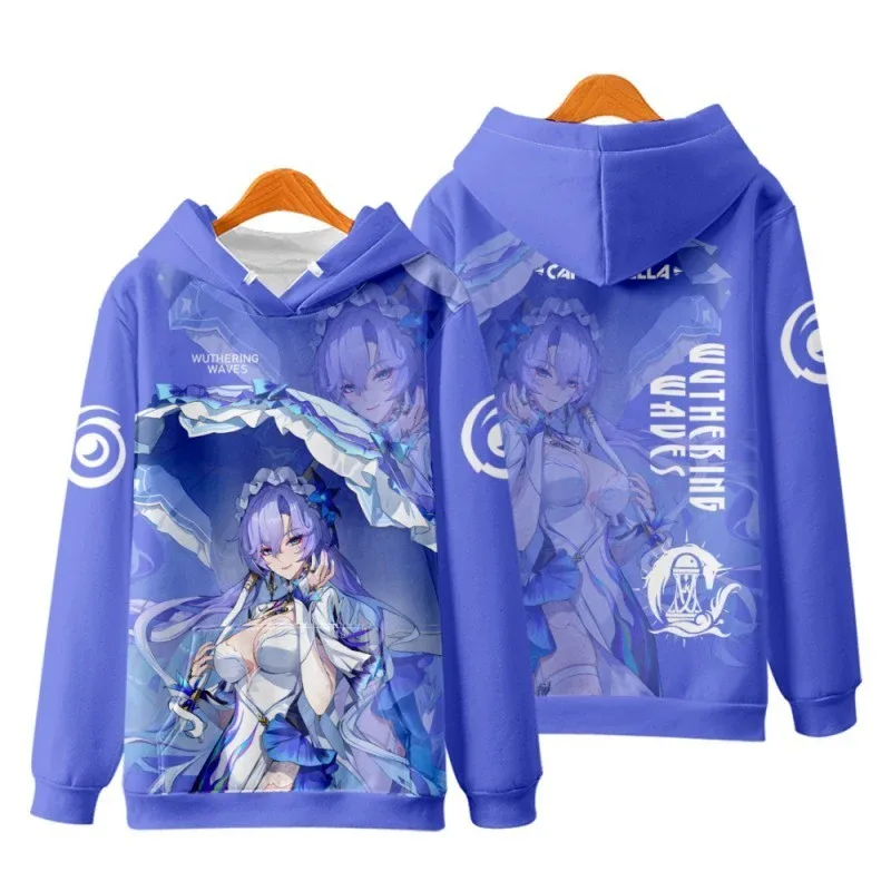 Game Wuthering Waves All Role Playing 3D Hoodies Sweatshirts Fashion Men's Anime Pullover Autumn/Winter Outdoor Casual Tracksuit — image 10