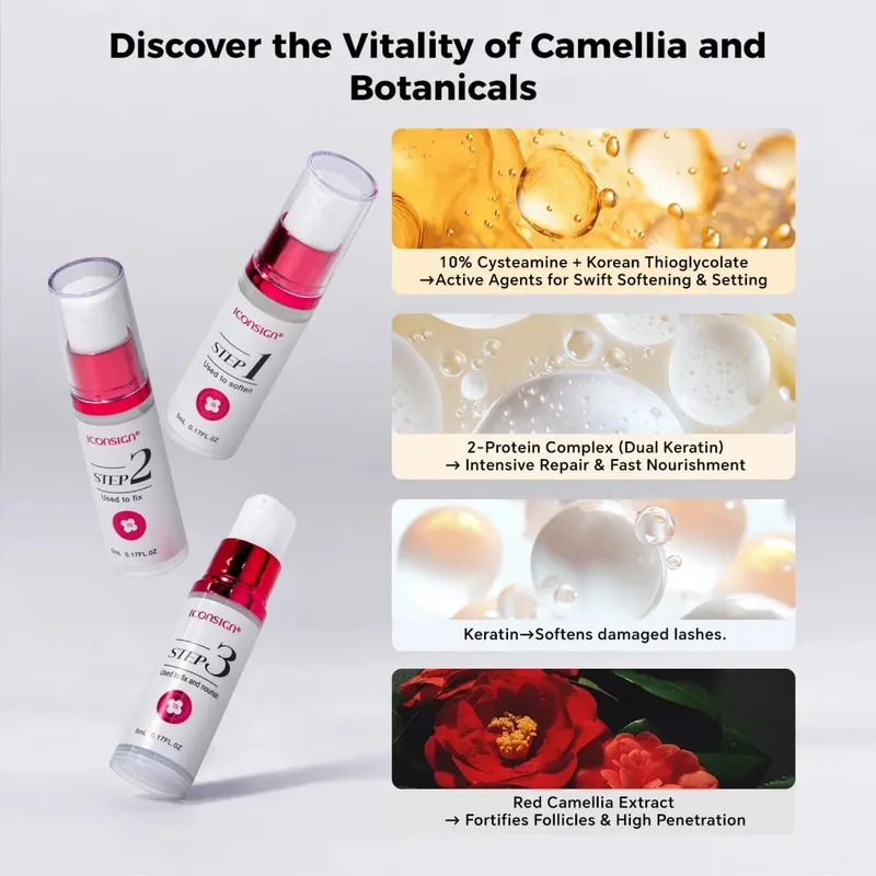 Camellia Fast Lift Kit 5 To 8 Minutes Perm Makeup Cosmetics Full Set — image 4