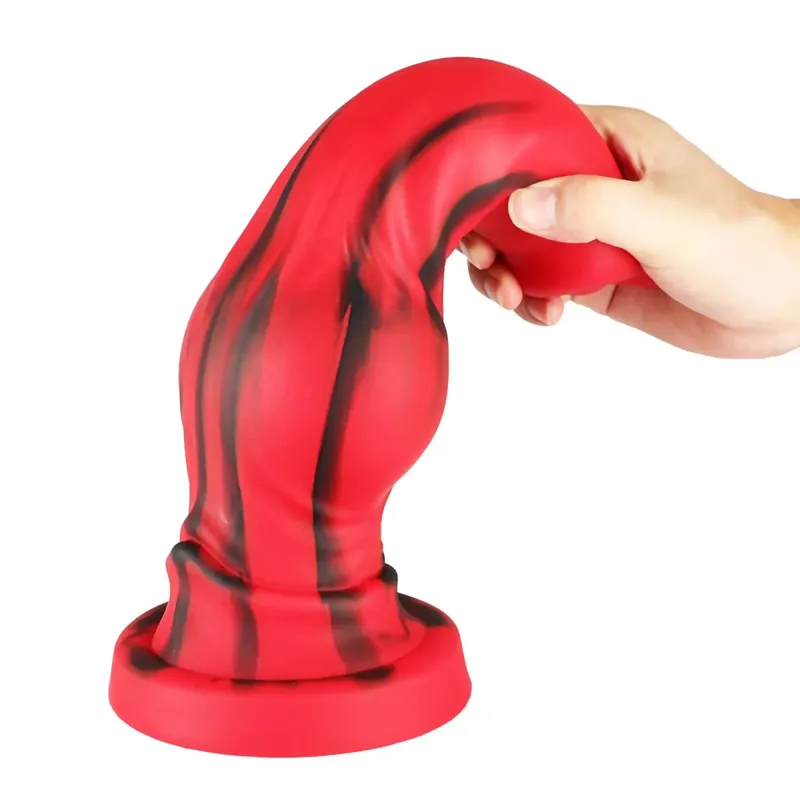 Obrovské silikonové Fantasy Animal Dildo Anální kolík Sexu s prostatou Pro muže Ženy Velký uzel Pes Dildo Přísavka Zátka na kohoutek Sex Toys18