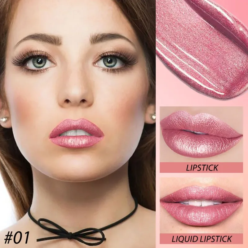 DNM Double Headed Mate læbestift og lipgloss Langtidsholdbar makeup 2 i 1 stift fugtgivende lipgloss Tint Kosmetik Lip Stain