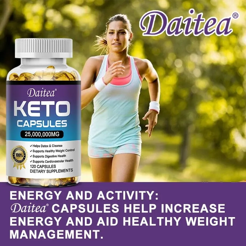 Organic Keto Detox Capsules - Flat Belly Deep Cleansing Detox Provides Energy Fat Burning Appetite Suppressant