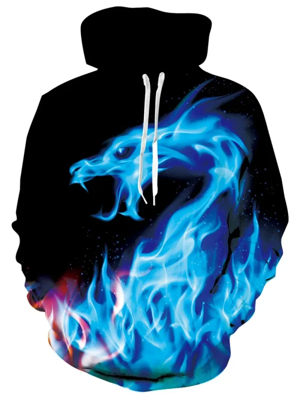 Sudaderas con capucha para hombre, estampado de gato Animal, patrón 3D, jersey con capucha de otoño, sudadera con bolsillo, ropa de calle holgada y cómoda — image 9