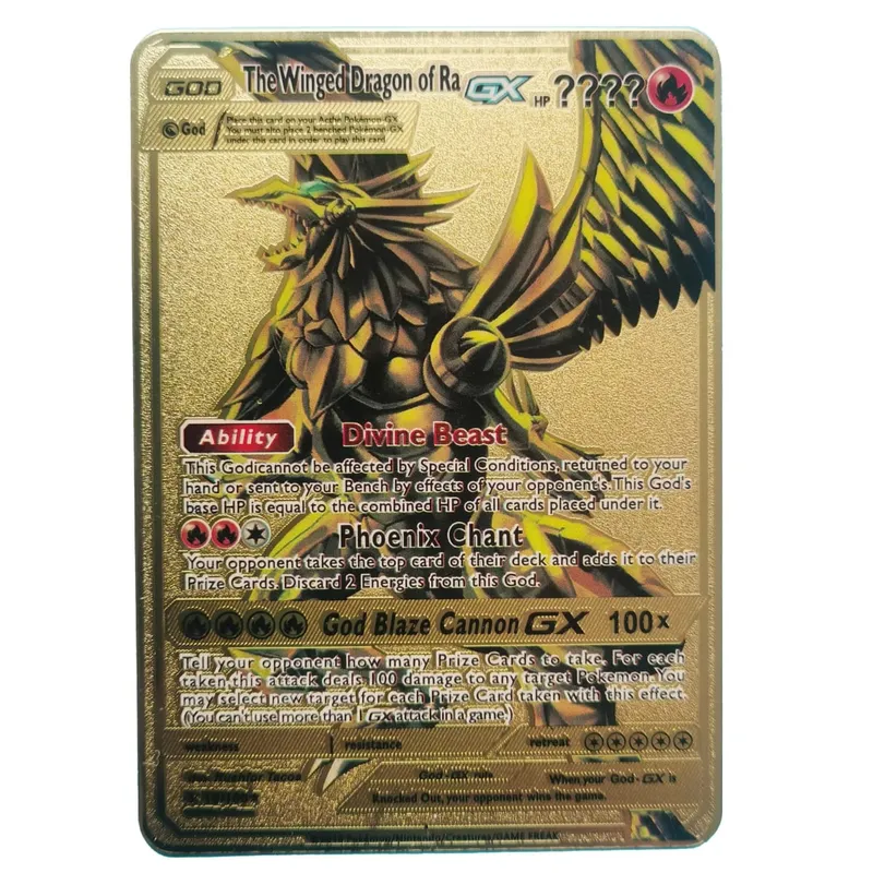 Van Gogh Museum Pokemon English Metal Card Anime Pikachu Charizard Mewtwo Shiny Letters Game Collection Card Kids Toy Gifts