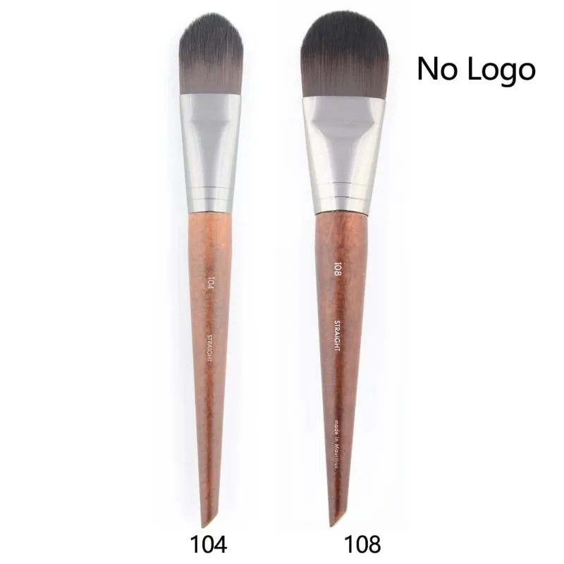 1 piece #108 Foundation Makeup brush Flat Liquid BB cream Natural wood straight Professional Face Mask Make up brushes Synthetic — image 16