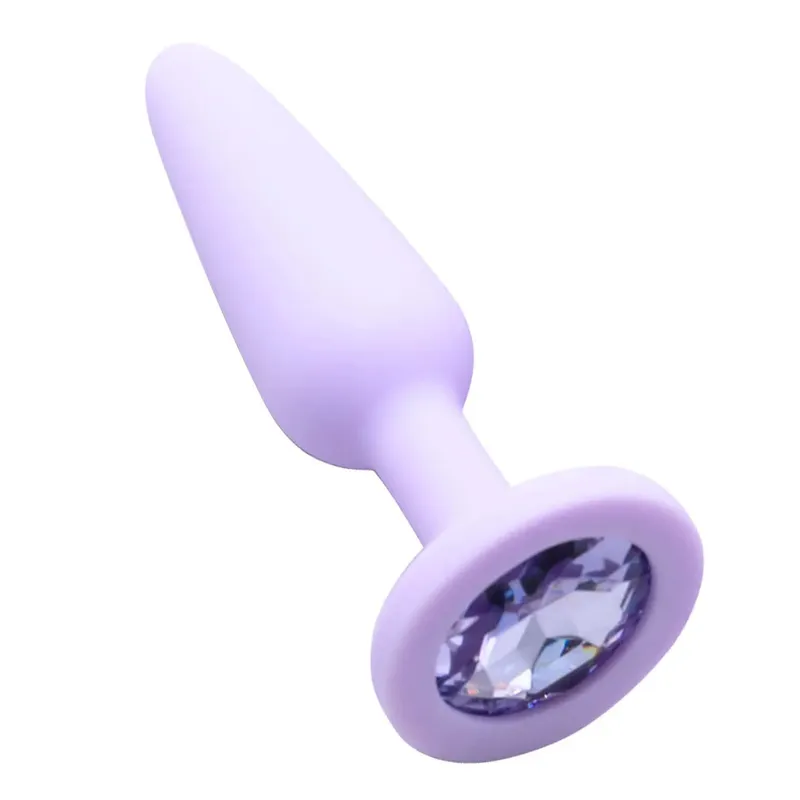 Silikonowy korek analny dla kobiety 3 rozmiary Butt Plug kryształowa podstawa zabawki erotyczne zabawki analne Sex korek zabawki dla dorosłych Anal Trainer dla par