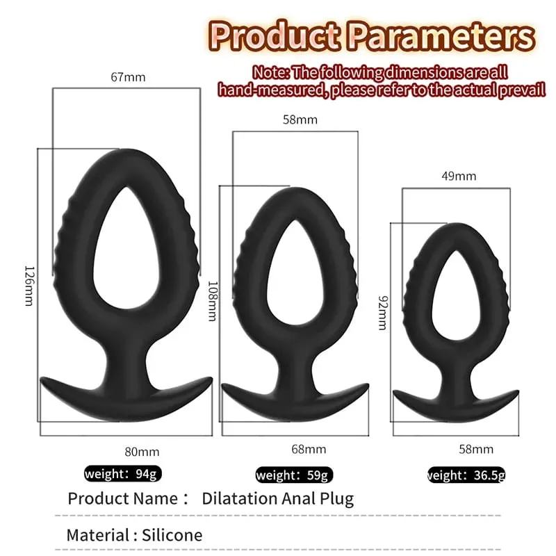 3Sizes Anal Plug Soft Silicone Anal Dildo Dilator Sex Toys for Women Dilating Butt Plug Erotic Stimulator Male Prostate Massager — image 6