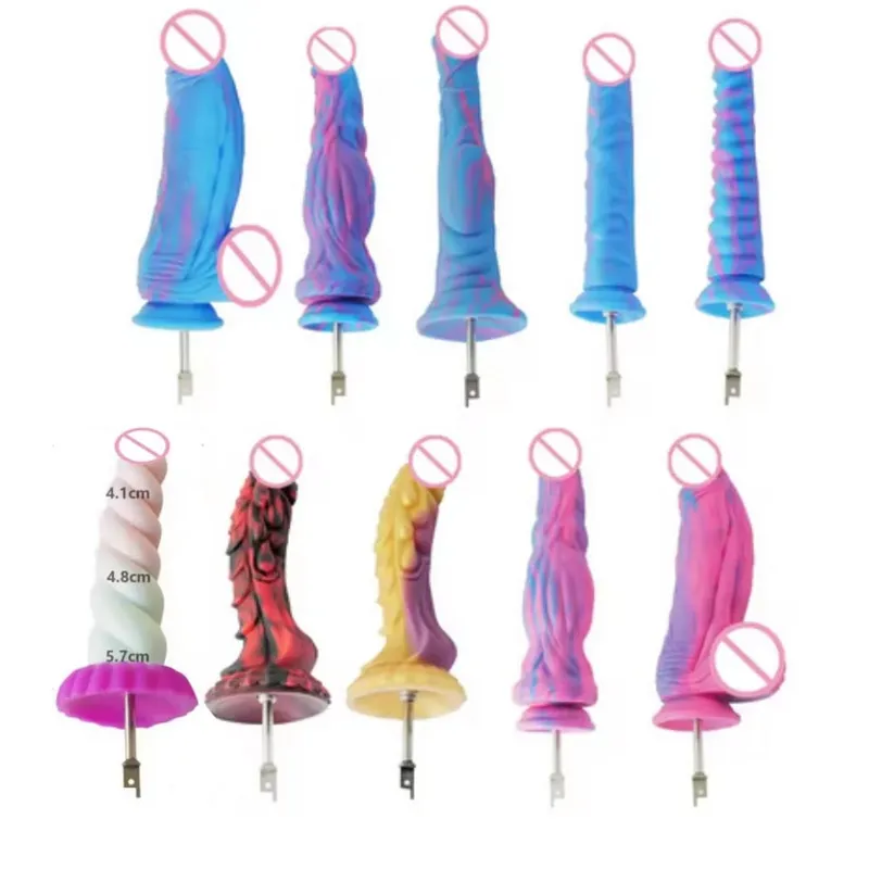 Šavlová přímočará pila velká silikonová dilda přímočará pila 3XLR VAC-U-LOCK Adaptérové ​​nástavce Sex Machine