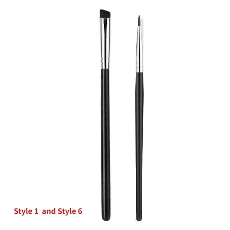 Bent Liner Makeup Brushes Angled Eyeliner Brush Fine Eyeliner Brushes Eye Contour Makeup Tool Eyeshadow Eye Brow Brushes Tool