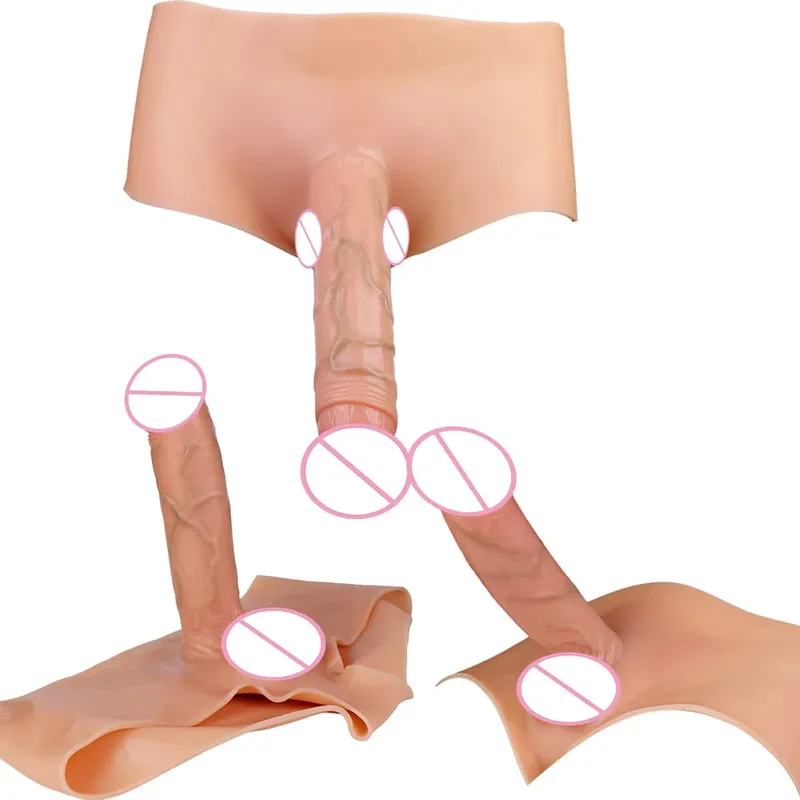 Silikonový pásek Živé dildo Kalhoty Nositelné Pevné Sexuální hračky s velkým penisem Pro ženy Lesbický pár Sex — image 1