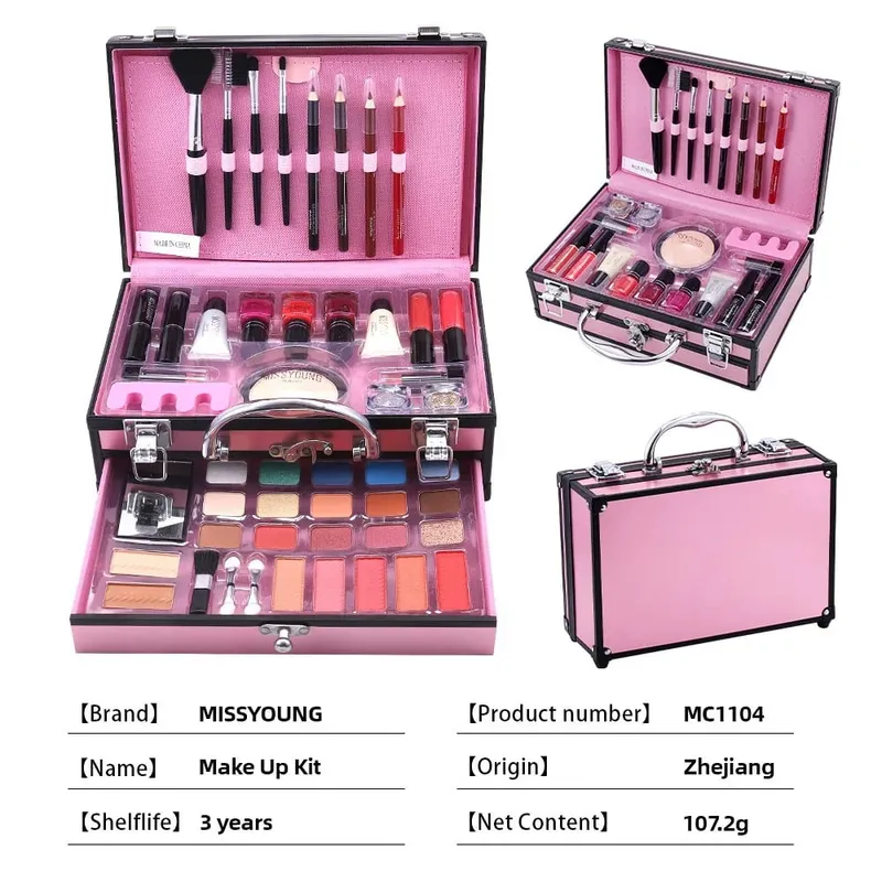 Hot Sale Multifunctional Makeup Sets Matte Eyeshadow Lipstick Highlight Blush All In One Portable Full Face Cosmetic Makeup Kit