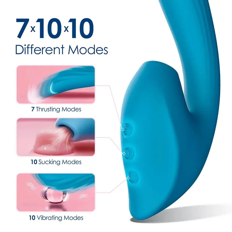 3in1Suction And Vibration Vibrator Female Masturbator Erotic Adult Toy — image 3