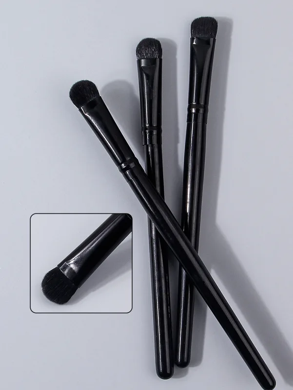 3PC Pro Eye Brush Set - Soft Blending & Packing Eye Shadow Brushes Skin-Friendly Daily Makeup Kit for Beginners