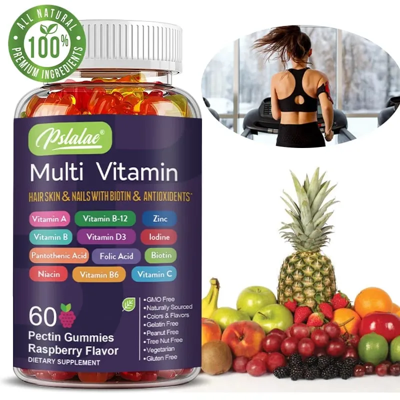 Multivitamin Gummies - with Vitamins and Minerals - Enhances Energy Levels Immune Support AntioxidantSupplements