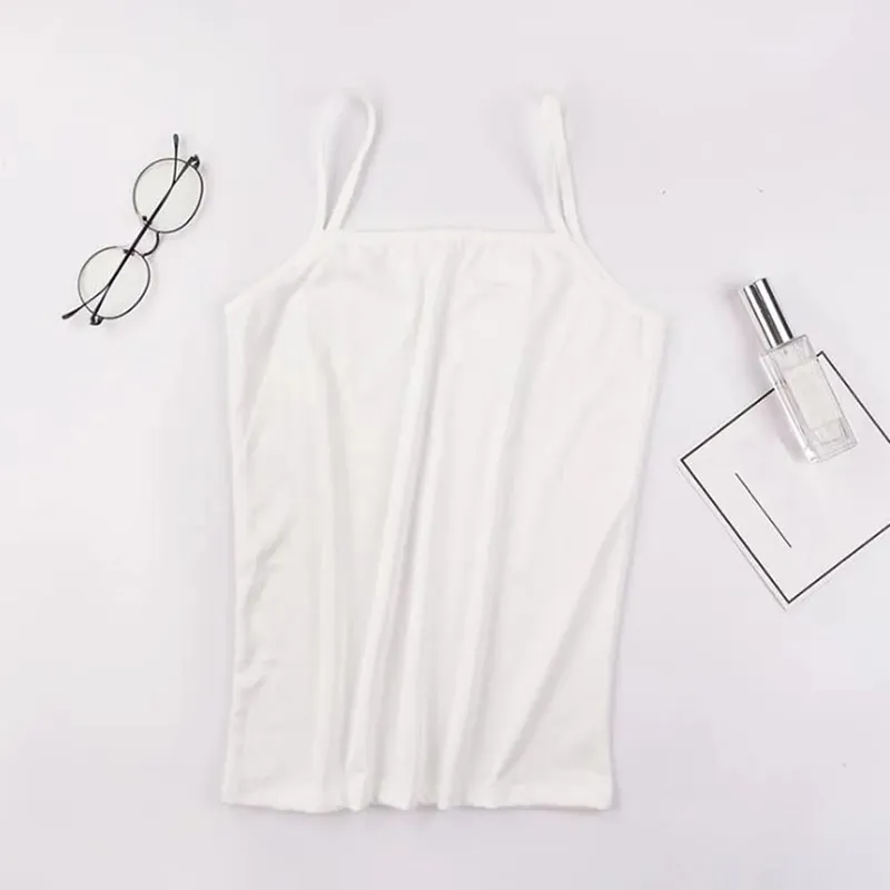 Simple Solid Color Women Tank Tops Soft Cotton Camis sleeveless Basic Vest Tshirt Sexy Strapy Camisole for Women Clothing
